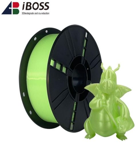 IBOSS PLA Plus (PLA+) 3D Printer Filament 1.75mm,1kg,Fit Most FDM Printer(Transparent Green)