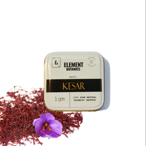 Element Botanics Kashmiri Kesar, Packaging Type : Tin Box