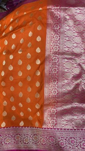 Heavy Aanchal Butidar Border Banarasi Silk Saree