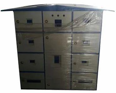 Gray Rectangle Mild Steel Commercial Distribution Box, For Industries, Phase : Tripple Phase