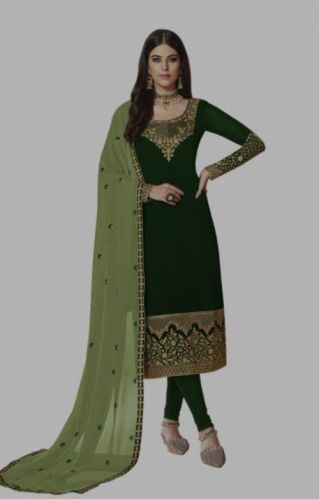 Ladies Silk Suit Material, Color : Pink