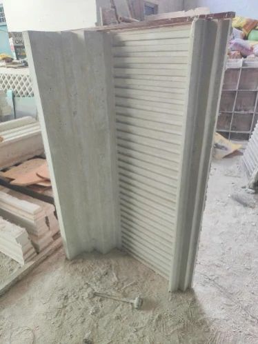 White Polished Rectangle GRC Mouldings, For Construction