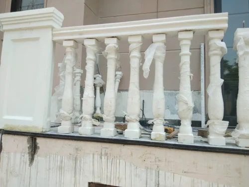 White GRC Baluster, For Construction