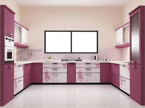 Laminate Wooden U Shape Modular Kitchen, For Home, Feature : Accurate Dimension, Attractive Designs