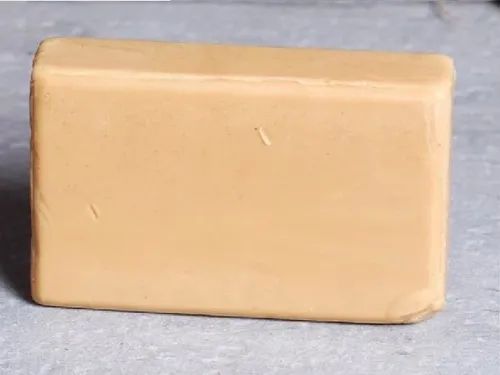 Light Yellow Bar Rectangular Sandal Soap, For Skin Care, Personal, Gender : Unisex