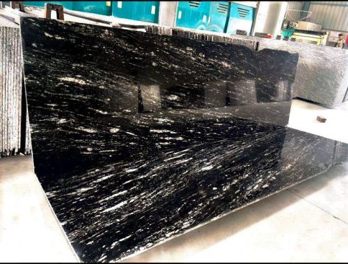 Titanium Black Granite Slab, For Countertop, Flooring, Hardscaping, Wall Tiles, Size : Multisizes