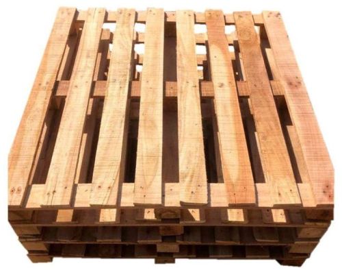 Brown Rectangular Polished Heat Treated Wooden Pallets, Size : Standard