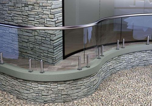 Transparent Bend Glass Hand Railing, Pattern : Plain, Printed
