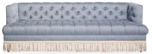 BAXTER T-ARM SOFA WITH BULLION FRINGE