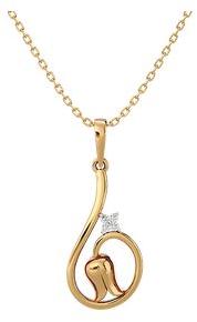 Armaa Jewels 12-PS (2) Diamond Pendant, Outer Material : Gold