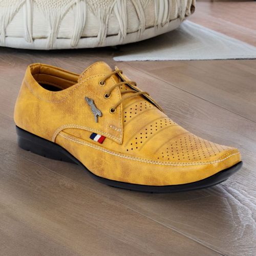 Synthetic Leather Blue Horse Casual Shoes For Men, Gender : Male
