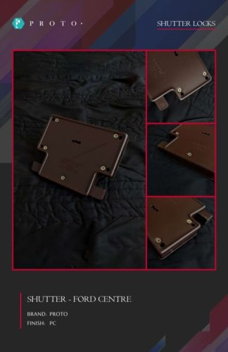 Powder Coated Heavy Duty Steel Ford Center Shutter Lock, For Stable Performance, Simple Installation, Longer Functional Life