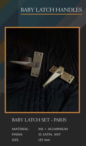 Paris Baby Latch Lock Set, For Doors, Feature : Stable Performance, Simple Installation, Longer Functional Life
