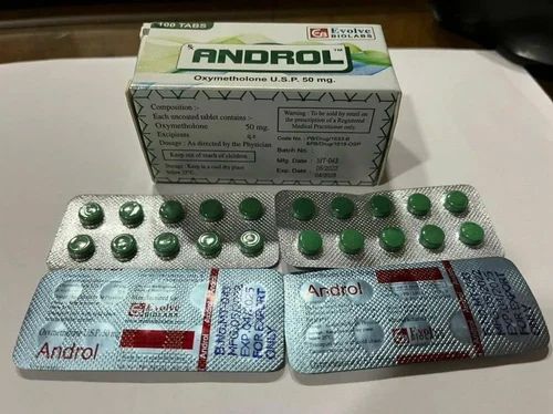 Androl Oxymetholone 50mg Tablets, Packaging Type : Blister