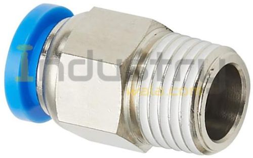 Pneumatic Push In Male PU Connector, Certification : ISO 9001:2008 Certified