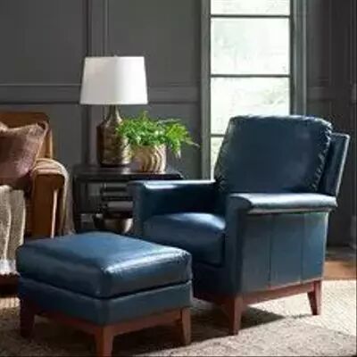 Blue Leather Sofa Set, For In Living Room, Feature : Stylish, High Strength