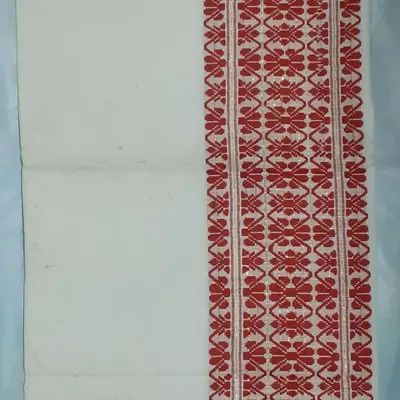 Red Printed Cotton Gamusa