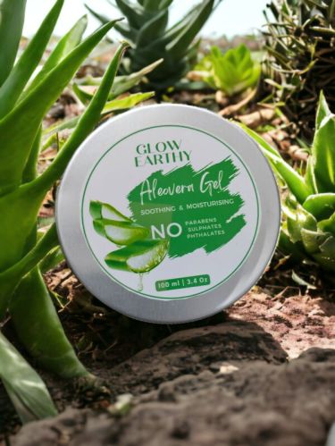 Glycerine aloe vera gel, Brand Name : Glow Earthy