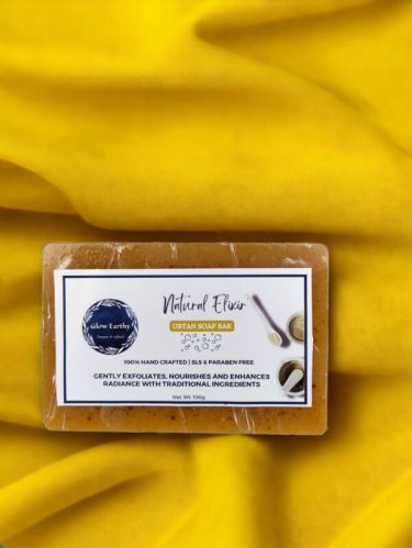 Glow Earthy Neem Natural Elixir Ubtan Soap 100 Gm, Form : Solid