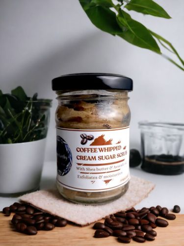 Whipped Coffee Body Scrub, Color : Creamy, Brown for Beauty Care