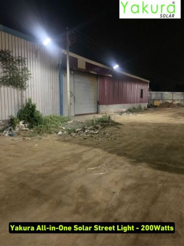 Solar LED Plastics Skyship 200watts Light, For Commercial, Industrial, Residential, Certification : Bis