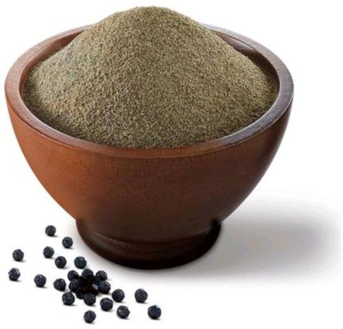 Black Raw Natural Pepper Powder, For Cooking Use, Packaging Size : 500gm