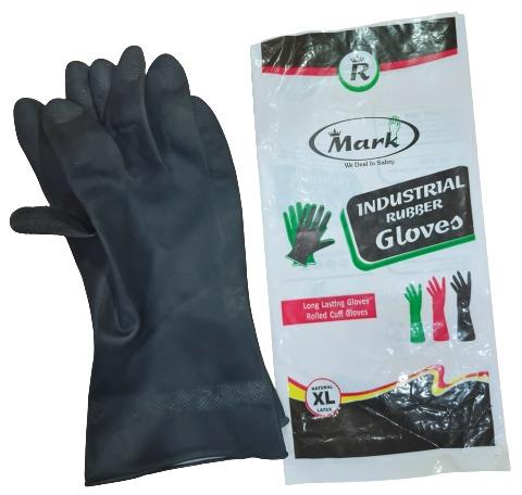 Plain Rubber Latex Hand Gloves, For Industrial, Finger Type : Diamond