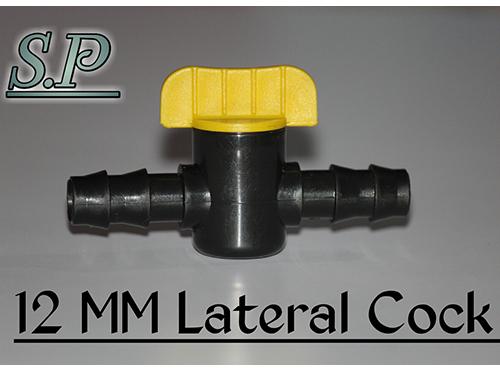 Black Plastic Plain 12mm Lateral Cock, For Flow Control, Industrial, Packaging Type : Packet