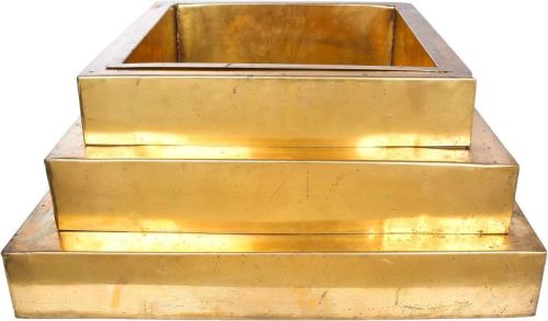 Golden Polished Brass Hawan Kund, For Worship, Style : Religious