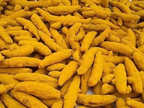 Dark Yellow Raw Turmeric Finger, For Cooking, Spices, Packaging Type : Plastic Packet