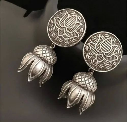 Silver Oxidized Earrings, Feature : Rust Proof, Fine Finished, Attractive Pattern