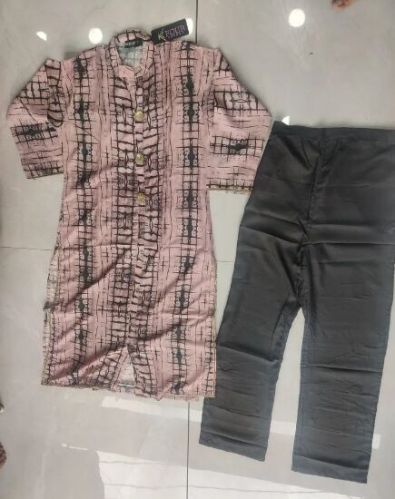 Ladies Rayon Kurti Pant Set, Size : Large
