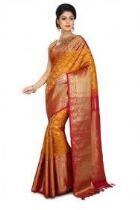 Red Pure Cotton Gadwal Sarees