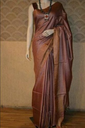 Tussar Silk Saree, Occasion : Party Wear