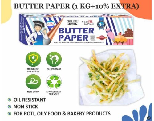 Plain Butter Paper, For Food