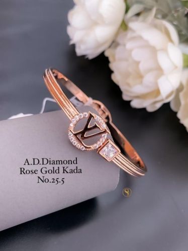 Party Wear American Diamond Rose Gold Bangle