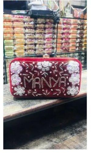 Rectangular Cotton Hand Clutch