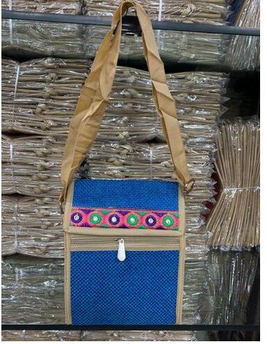 Sling Jute Bags, Size : 10x8x2inch