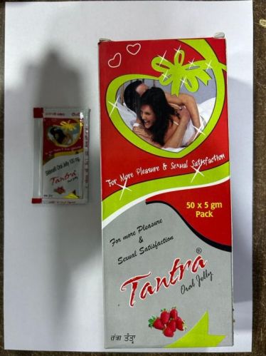 Tantra Oral Jelly, For Erectile Dysfunction, Packaging Size : 50x5 Gm