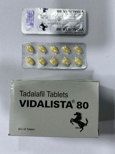 Vidalista 80mg Tablets, For Erectile Dysfunction, Packaging Type : Blister