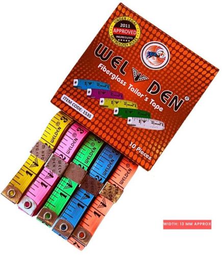 Welden PVC Measuring Tape, For Construction, Industrial, Tailors, Household Tasks, Length : 0-5mtr