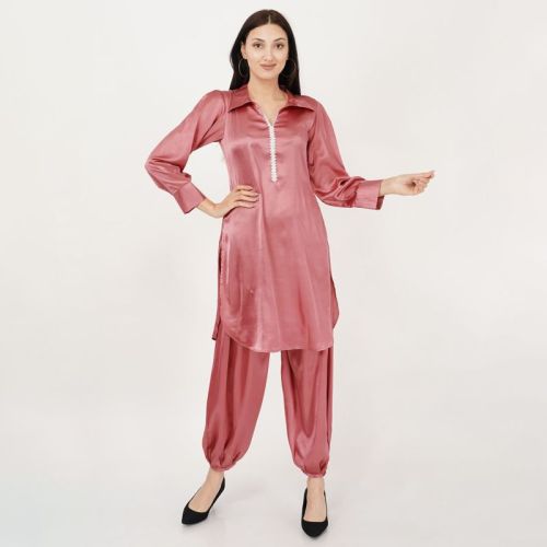 Ladies Pink Harem Salwar Kurti Set, Occasion : Party Wear
