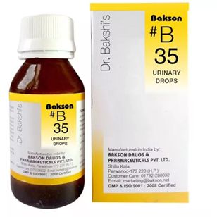 Bakson B35 Urinary Drops, Packaging Size : 30ml