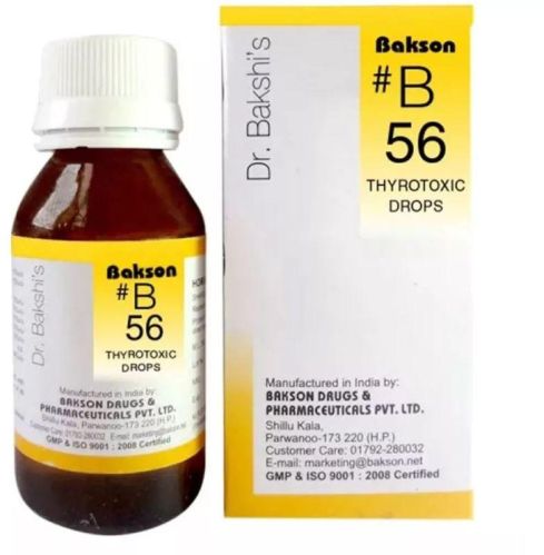 Bakson B56 Thyrotoxic Drops, Packaging Size : 30ml