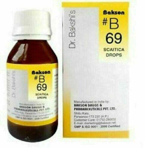 Bakson B69 Sciatica Drops, Packaging Size : 30ml