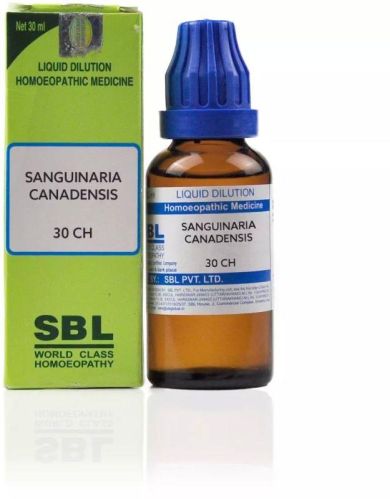 SBL Sanguinaria Canadensis 30 CH, Packaging Size : 30ml