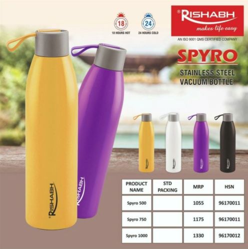 Mulit Colour Printed Stainless Steel Vaccum Bottle, Shape : Round