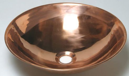 Brown GE 1605 Copper Wash Basin, Shape : Round