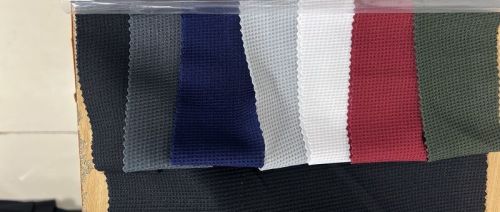 Multiple Plain / Solids Polyester Waffle Fabric