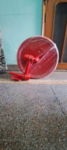 Red High Canvas Fire Hose Reel, For Water Supply